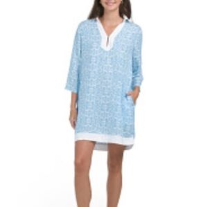 Rachel Zoe Blue and White Patterned  Dress